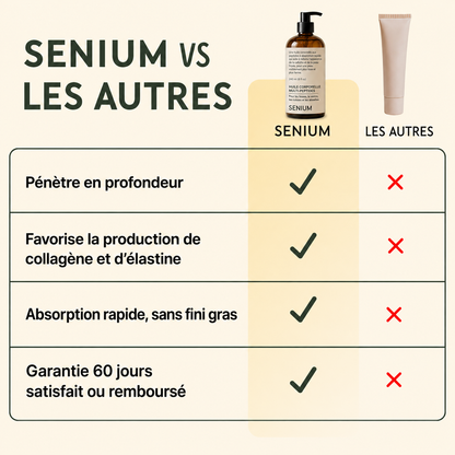 SENIUM – Huile Corps aux Peptides