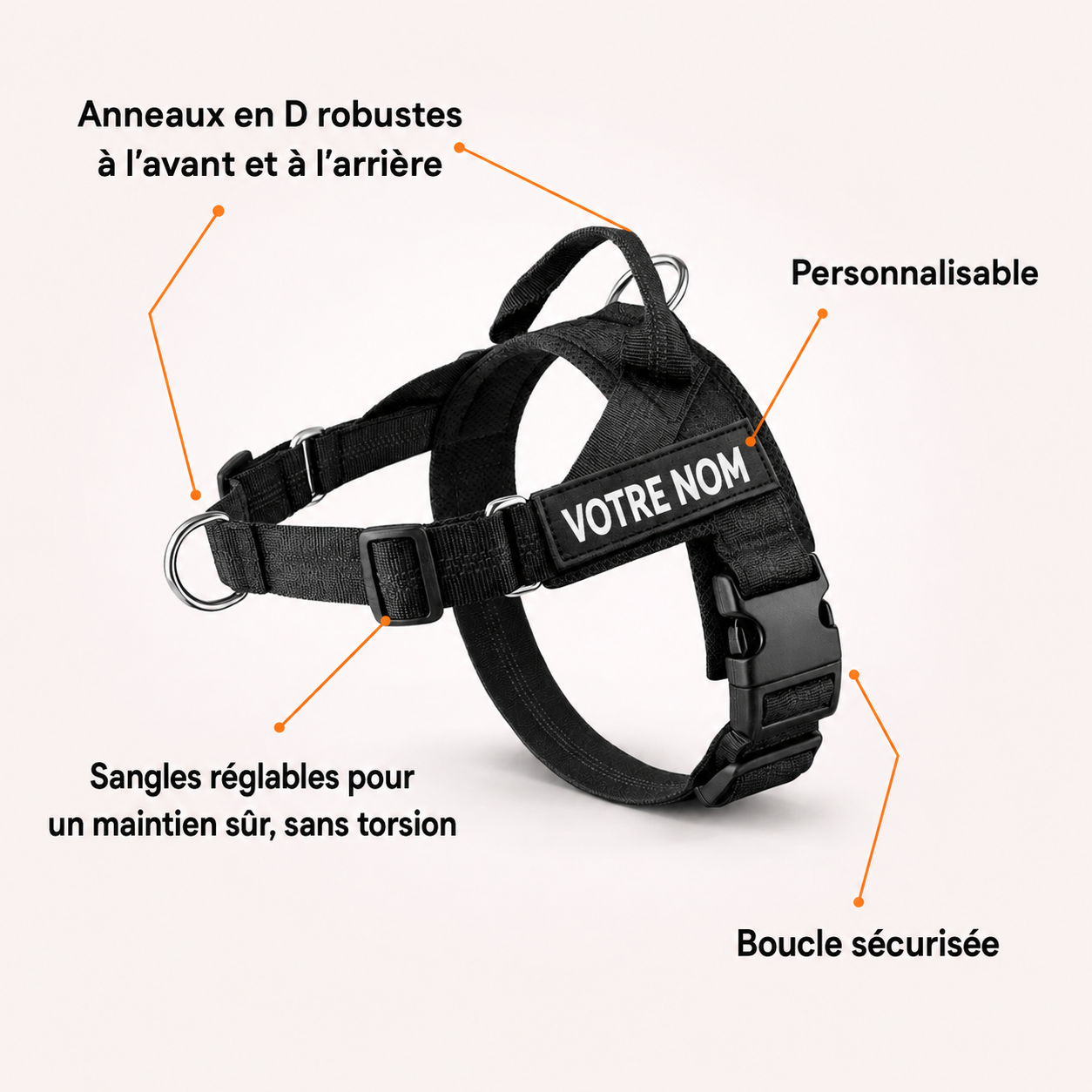 SENIUM – Harnais anti-traction pour chien