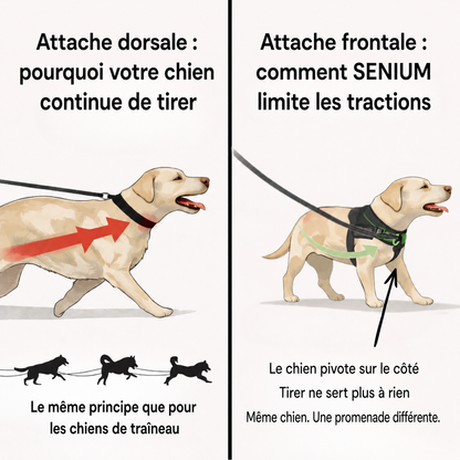 SENIUM – Harnais anti-traction pour chien